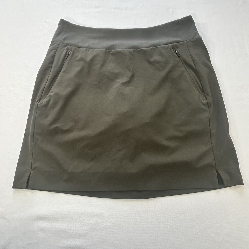 Athleta Green Soho Skort Size 4 | Built-In Shorts Tennis Golf Pickleball